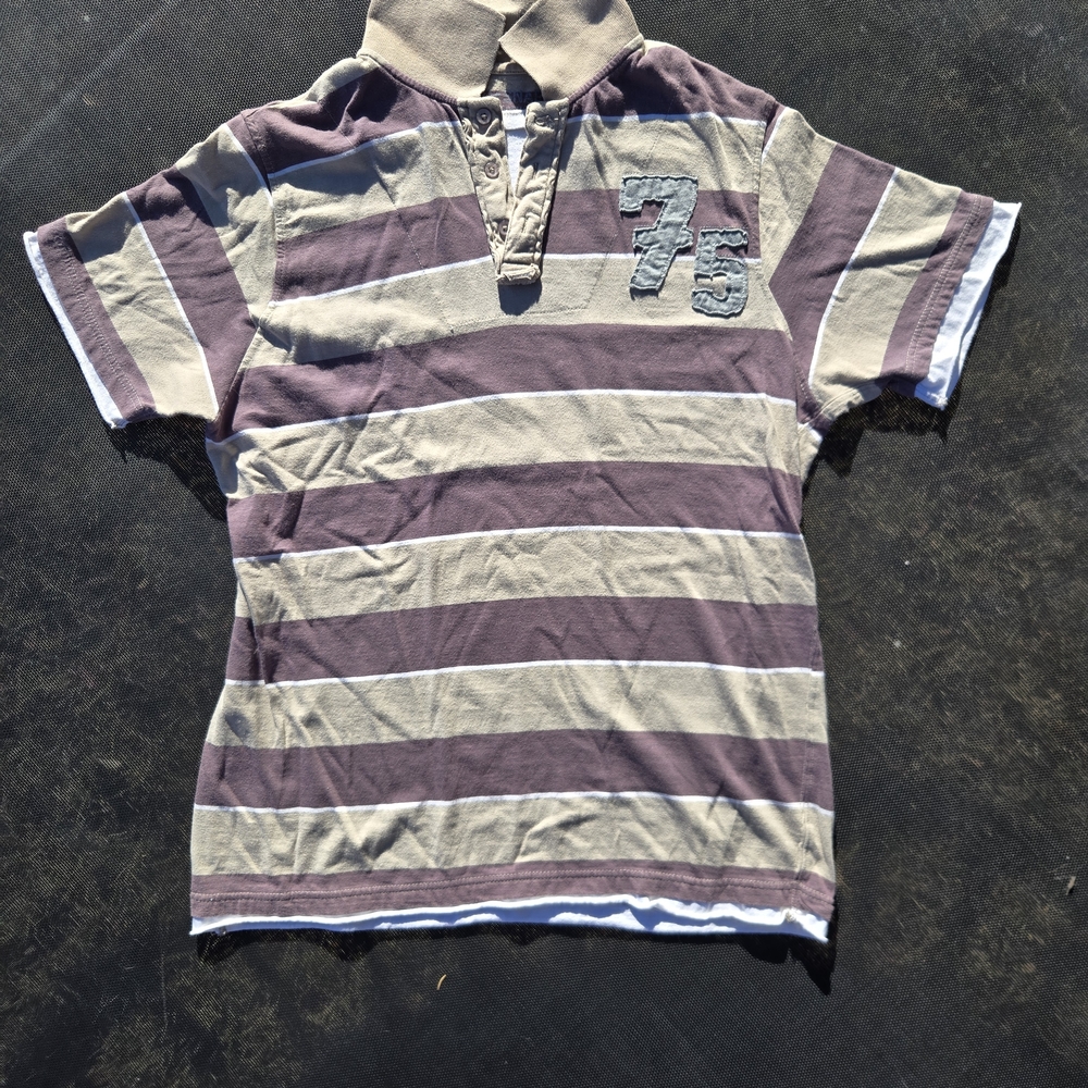 Red Snap Polo Shirt